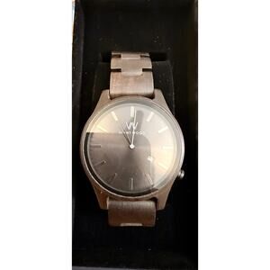 Authentic Avant Wood Urban Classic NIB Charcoal Black Sandalwood Watch WORKING